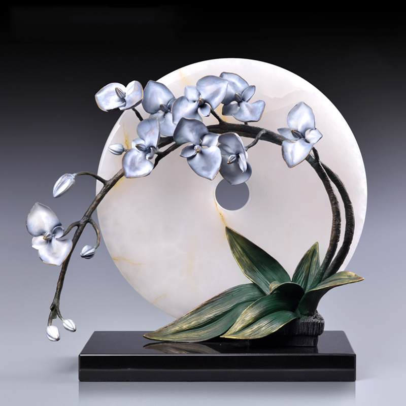 節(jié)節(jié)高升 純銅擺件竹報(bào)平安，天然玉石藝術(shù)品獻(xiàn)禮新居